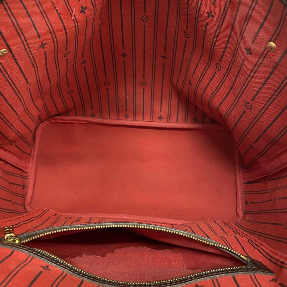 LOUIS VUITTON Brown Damier Neverfull MM Tote Bag - Picture 4 of 11